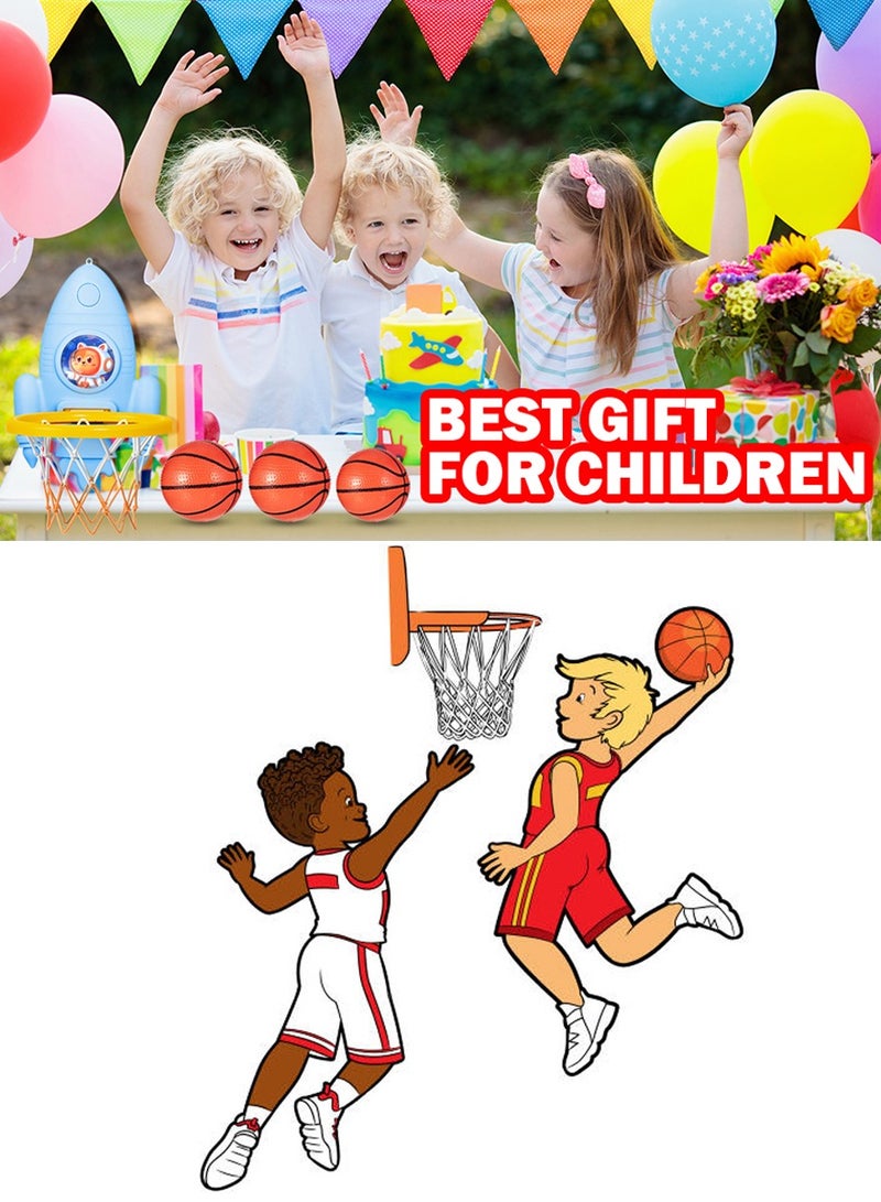 QUTOOB Basketball Hoop Set for Kids, Toddlers - Parent Child Indoor Basketball Game Includes Mini Basketball and Air Pump - Adjustable Height, Portable, and Easy to Assemble for Home, Office, Indoor, Outdoor  - Image 4