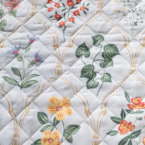 House of Quirk 'Mughal Series' Printed Quilted Sofa Cover for 1/2/3/4 Seater – Anti-Slip, Washable Couch Protector Slipcover (One Seater, Shalimar Garden, 80x60 cm) - Image 3