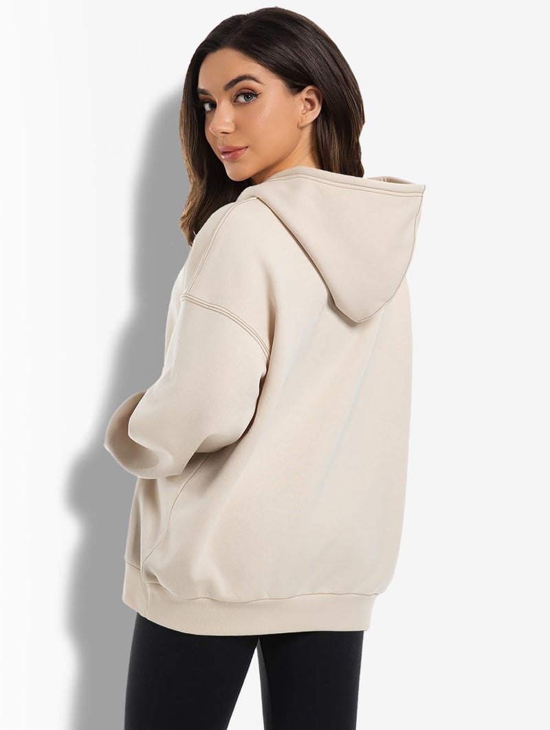XFIFM 2 Pack Womens Oversized Hoodies Sweatshirts Fleece Hooded Pullover Tops Sweaters Casual Comfy Fall Fashion - Image 3