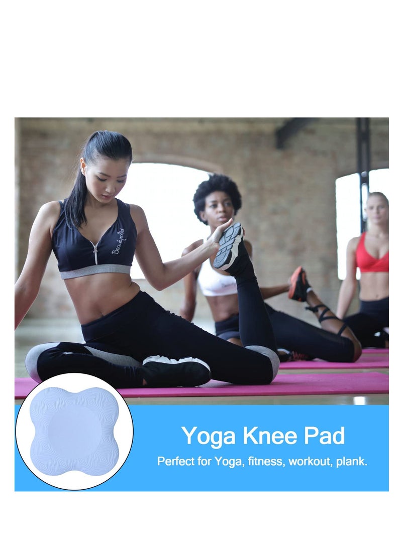 SYOSI - Yoga Knee Pad, Anti Slip Foam Yoga Kneeling Pad, 2PCS Thick Exercise Workout Knee Pad for Women and Men, Sports Balance Cushion for Protecting Knee, Elbow, Hand - Image 1