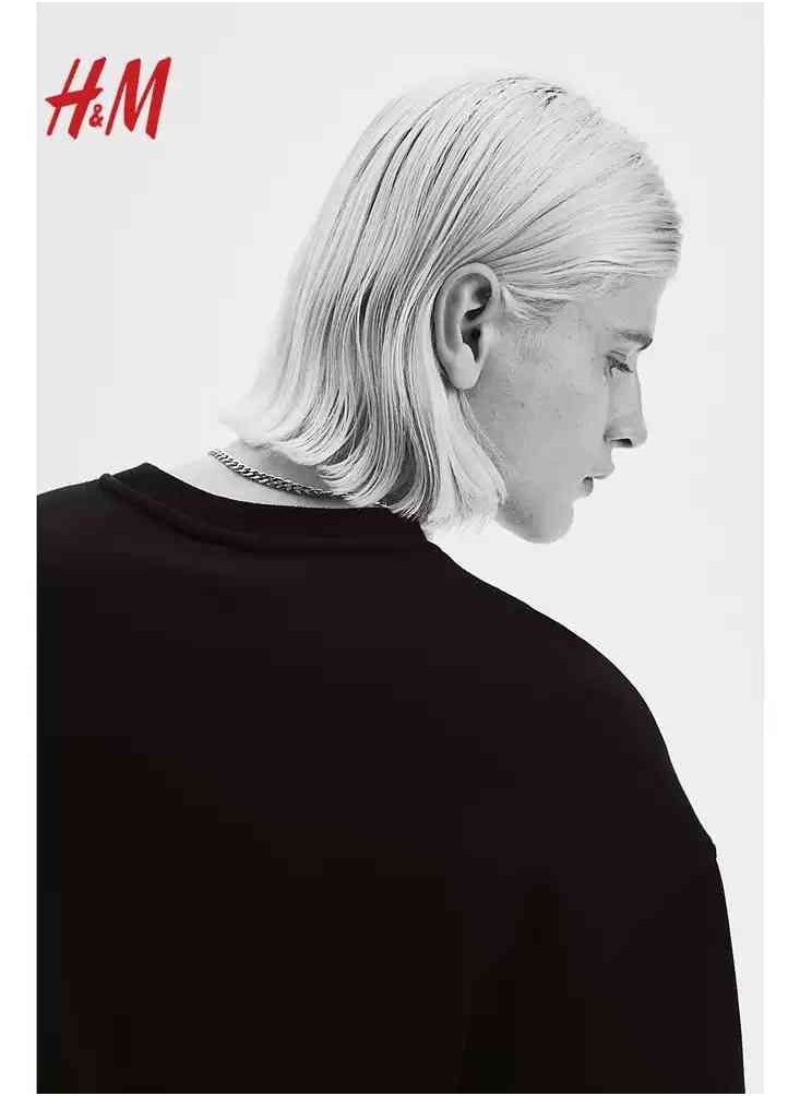 H and M - HM New Fashionable Casual Round Neck Loose American Long Sleeved Sweatshirt - Image 1