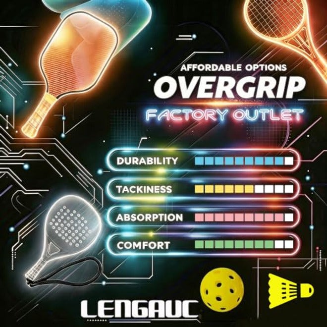 Tacky Overgrips,Tennis/Badminton/Pickleball/Paddle 30/60 Pack Grip Tape - Image 4