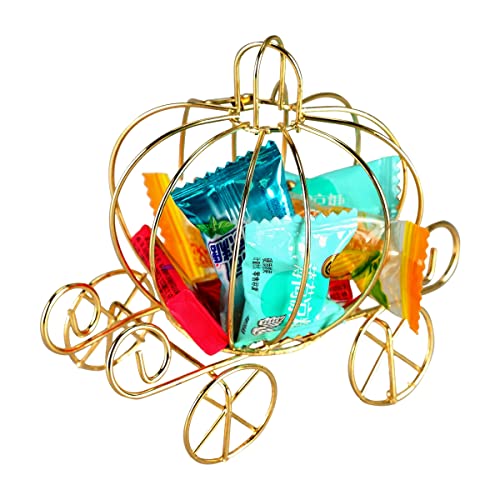BinaryABC Cinderella Pumpkin Carriage Centerpiece Candy Holder Cart Container - Tabletop Decoration for Halloween & Wedding Parties - Image 5