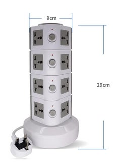 Universal Vertical Multi-Socket Power Strip (110V-250V) with 2 USB Ports – Electrical Charging Station & Surge Protector for Home, Office, Travel – 4 Layers, Compatible Worldwide - pzsku/Z08C5814BCC528E3E8EAEZ/45/_/1740730404/d3aff078-3b2a-4d24-ae89-a9fca3788b3d