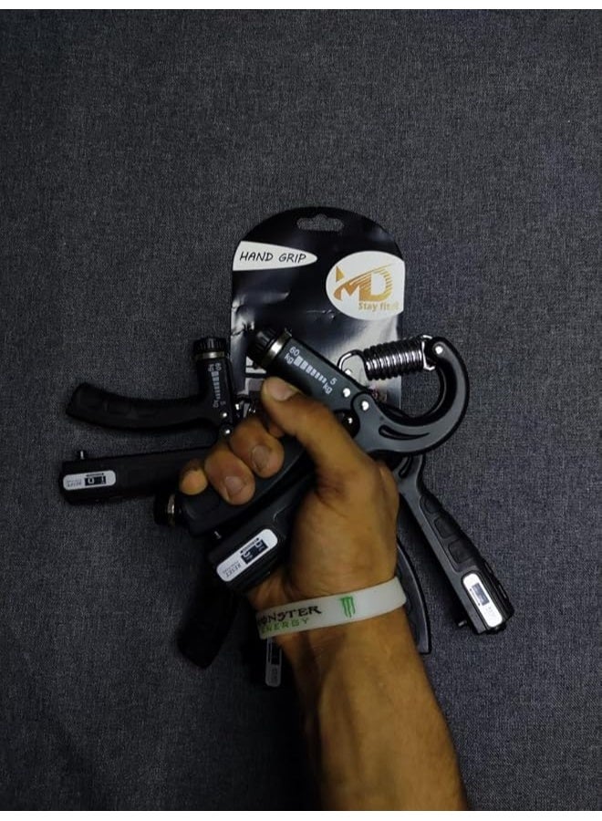 ام دي أداة تمارين اليد لتقوية المعصم بتصميم زنبركي بمستويات مقاومة - Image 3