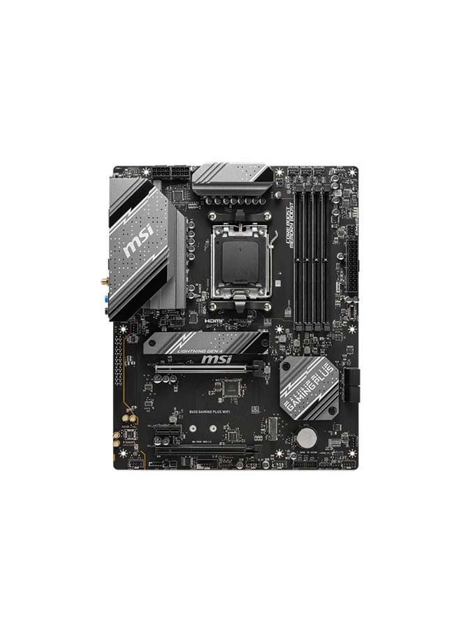 إم اس أي اللوحة الأم B650 Gaming Plus Wifi AMD B650 ATX، قناة مزدوجة DDR5 7200+MHz (OC)، نظام طاقة ثنائي 12+2+1، موصلات طاقة وحدة المعالجة المركزية المزدوجة 8 سنون، تعزيز أساسي، تعزيز الذاكرة، 2.5 جيجا بايت LAN مع واي فاي 6هـ | 911,7E26-008  - Image 2
