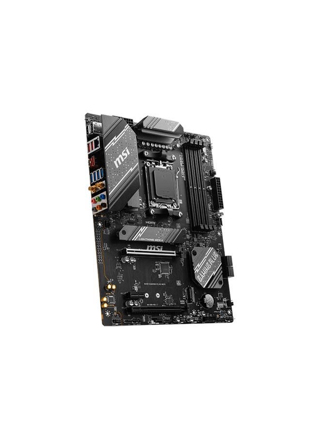 إم اس أي اللوحة الأم B650 Gaming Plus Wifi AMD B650 ATX، قناة مزدوجة DDR5 7200+MHz (OC)، نظام طاقة ثنائي 12+2+1، موصلات طاقة وحدة المعالجة المركزية المزدوجة 8 سنون، تعزيز أساسي، تعزيز الذاكرة، 2.5 جيجا بايت LAN مع واي فاي 6هـ | 911,7E26-008  - Image 4