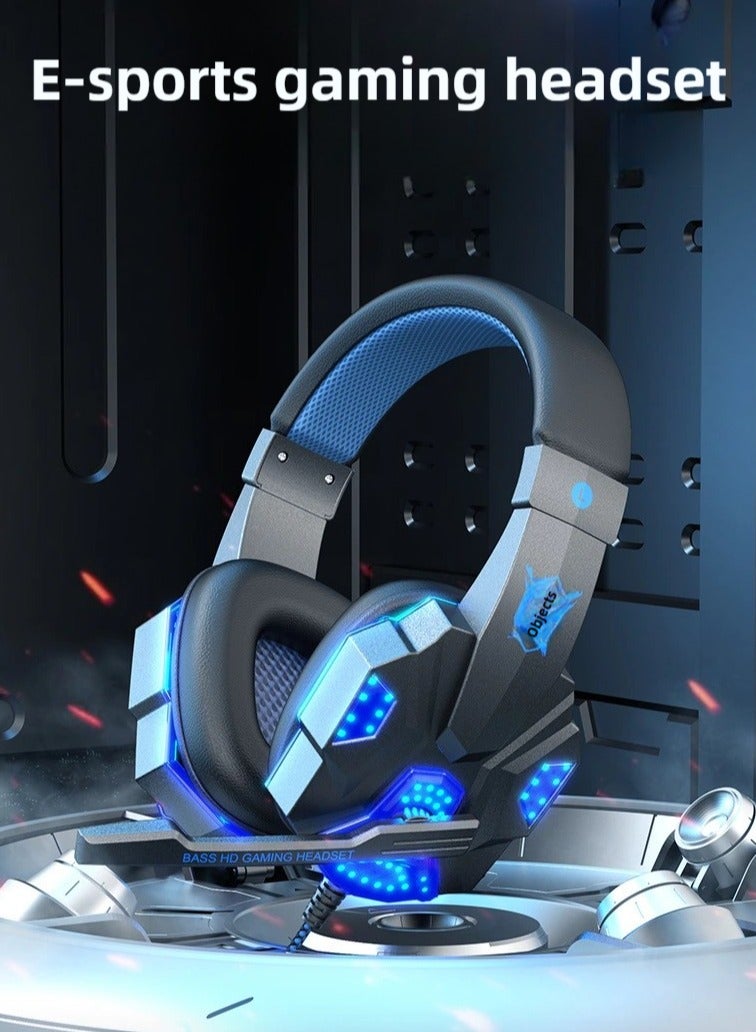 Gaming Headset for desktop Gaming headphone with Microphone LED Light  - Image 1