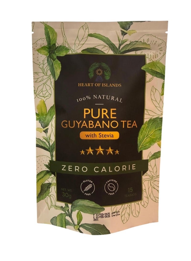 PURE Guyabano tea w/ Stevia 15 bags(30g)