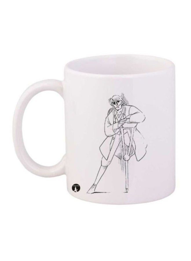 RYN Anime Jazeerat Al Kanz Printed Mug White/Black