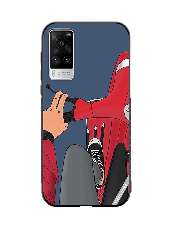 VR CREATIVE Protective Case Cover For Vivo X60 Pro Cool Bike Design Multicolour - Image 1