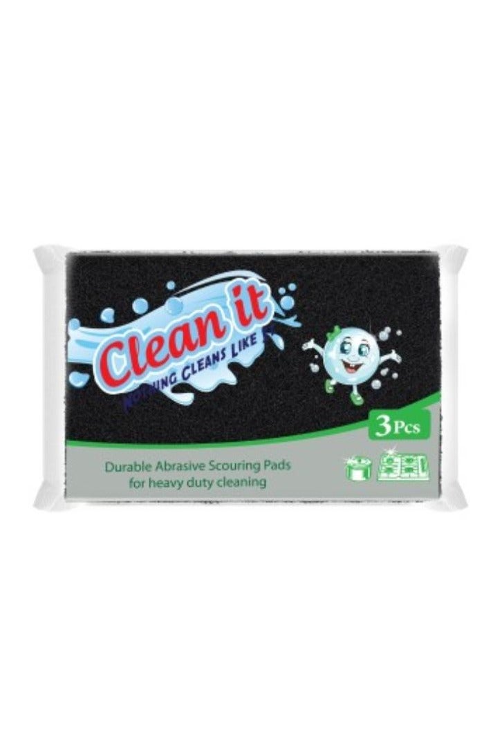 Waritex Heavy Duty Cleaning Scourer (3 Pieces) Fiber Only - Image 3