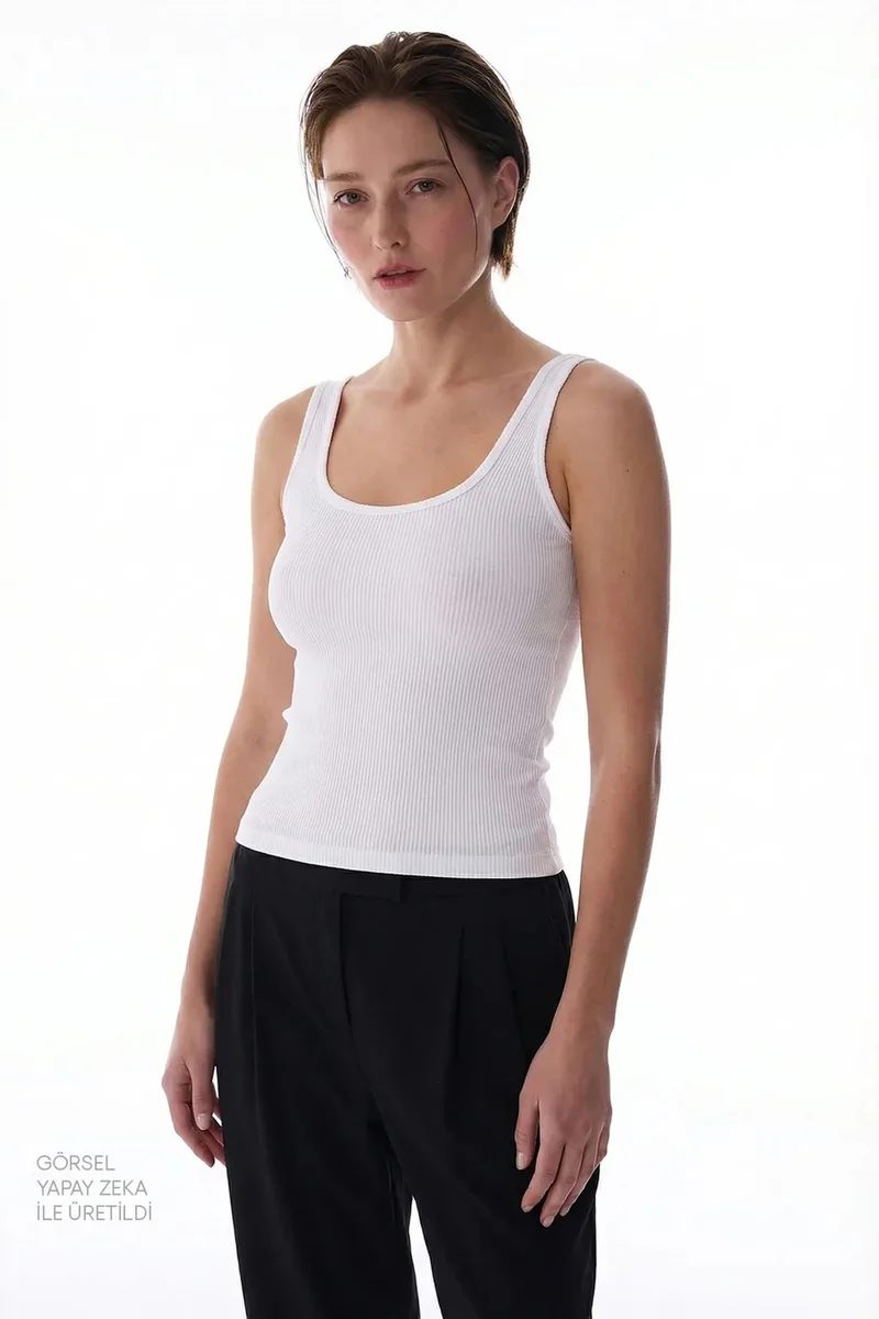 بنتي PENTI Seamless Square Neck Crop Top