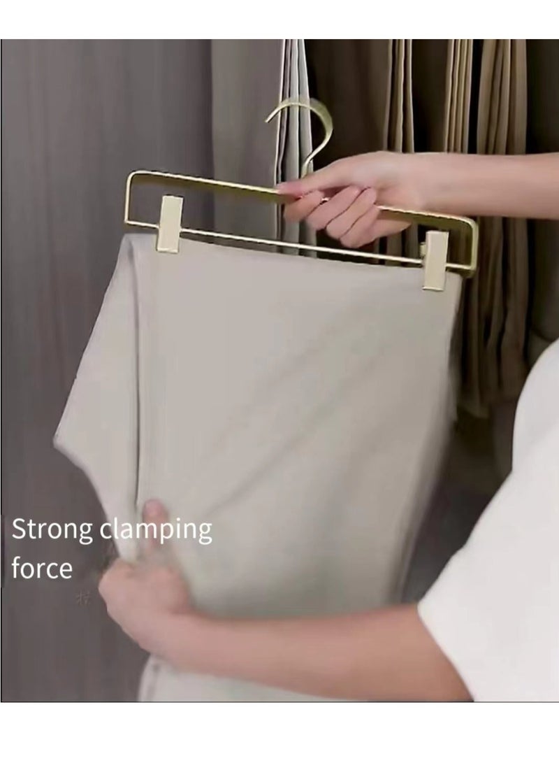 Women's pants hanger gold 5-piece set, adjustable heavy-duty, space saving - Image 2