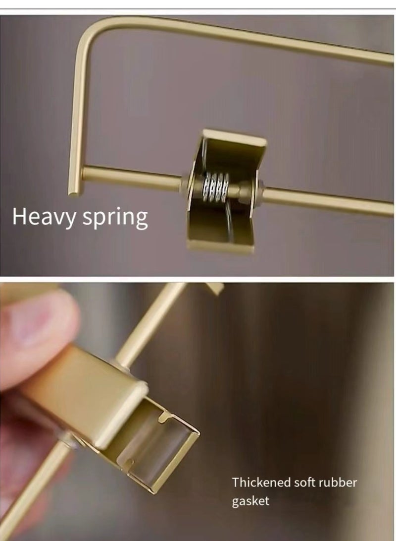 Women's pants hanger gold 5-piece set, adjustable heavy-duty, space saving - Image 4
