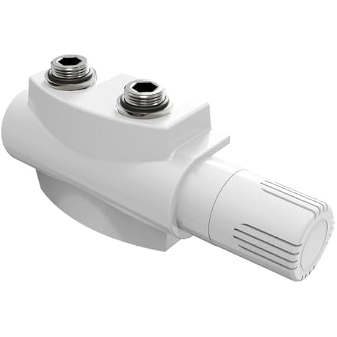MULTIBLOCK SET FOR RADIATOR CONNECTION FITTING WITH THERMOSTAT 50 MM VALVE FITTINGS HEATING ACCESSORIES CORNER AND PASSAGE SHAPE WALL CONNECTION FITTING (15 MM + 16 MM, 1 PIECE, WHITE, TYPE - Image 2