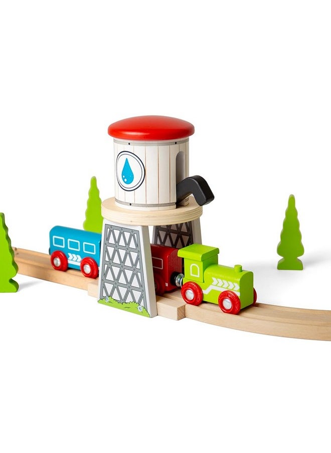 Bigjigs Rail Bigjigs Rail Wooden Water Tower - Other Major Wood Rail Brands are Compatible  - Image 5