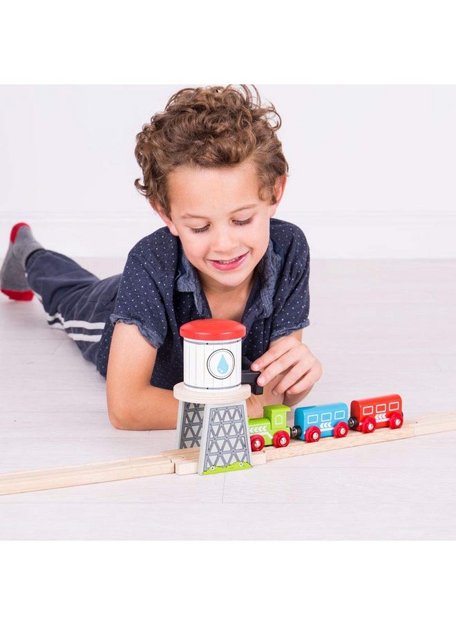 Bigjigs Rail Bigjigs Rail Wooden Water Tower - Other Major Wood Rail Brands are Compatible  - Image 4