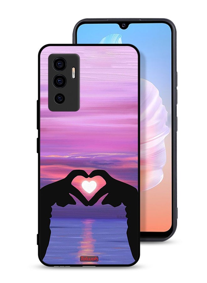 Tolwak Vivo V23e Protective Case Cover Heart Moon - Image 1