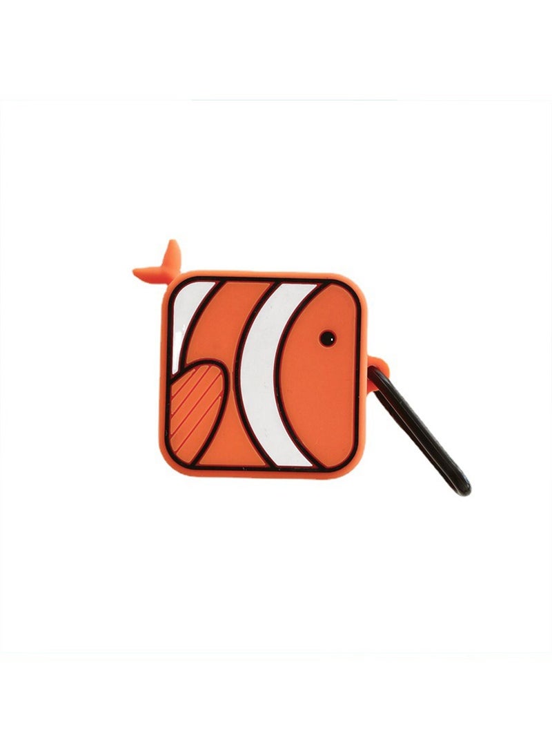 Case Compatible with Samsung Galaxy Buds 2 Case (2021) Galaxy Buds Pro Case (2021) Galaxy Buds Live Buds 2 Pro Cartoon Silicone Full Protective Cute Covers for Girls Women Clownfish - Image 5