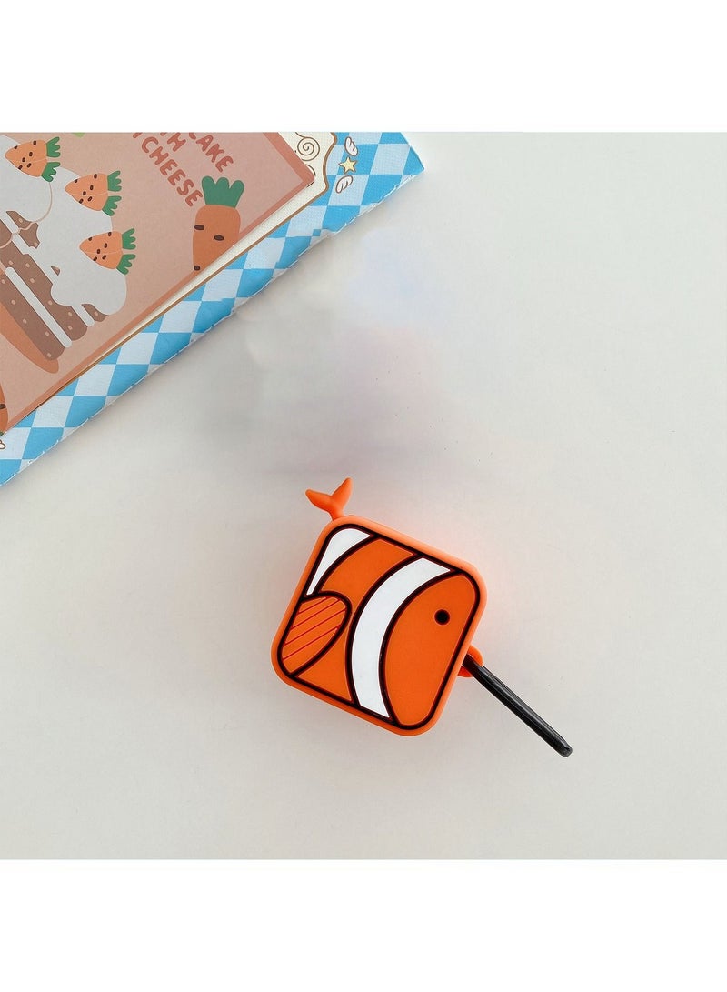 Case Compatible with Samsung Galaxy Buds 2 Case (2021) Galaxy Buds Pro Case (2021) Galaxy Buds Live Buds 2 Pro Cartoon Silicone Full Protective Cute Covers for Girls Women Clownfish - Image 3