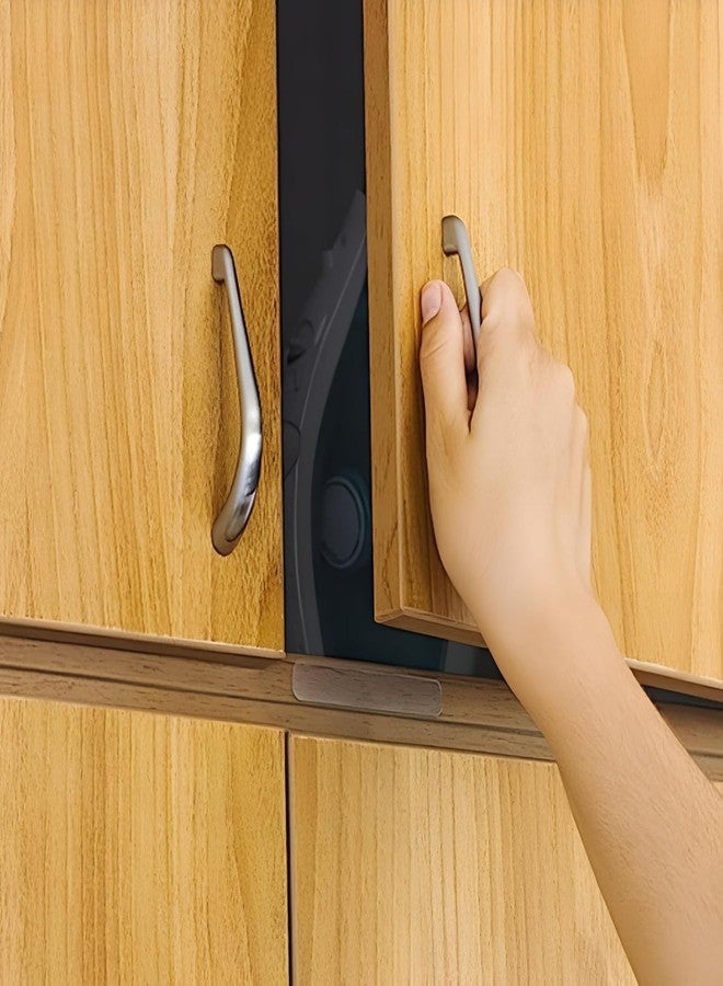 Divox Clear Rubber Silicone Strip Wall Protector Cabinet Door Bumper Furniture Drawer Safety Stopper Silicon Anti-Slip Silent Bumpers Self Adhesive Wall Protector Furniture Crash Pads (20) - Image 4