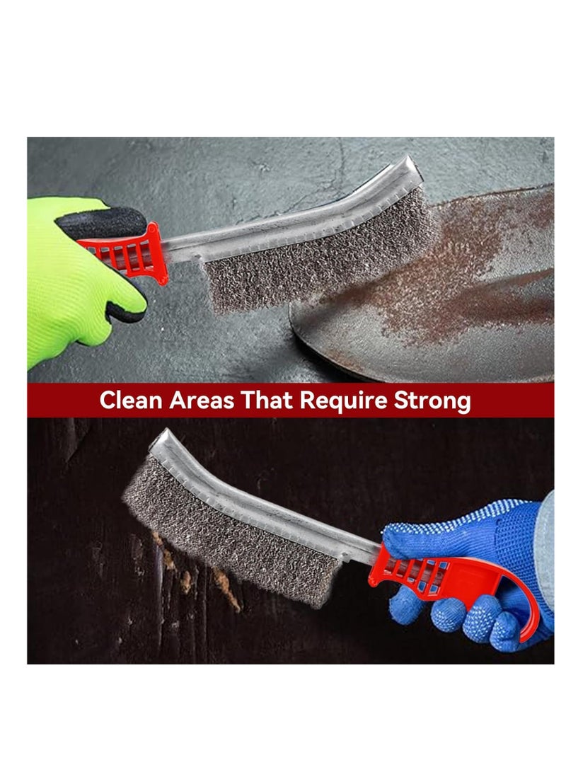 Wire Brushe,Steel Wire Hand Brushe,Suitable For Rust Removal, Removing Rust, Paint, Welding Slag,Automobile,Kitchen,1.96inch - Image 3