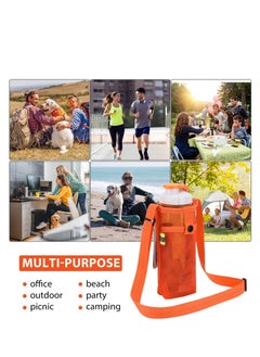 SYOSI Water Bottle Holder, Water Bottle Carrier, with Adjustable Shoulder Strap Beach Bottle Bag Water Bottle Sling Dog Water Bottle Sleeve for Sports Gym Hiking Camping Walking  - Image 5