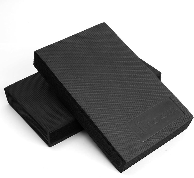 StrongTek 2-in-1 Non-Slip Balance Pad - High-Density Foam Cushion, Supportive Exercise Mat & Knee Pad for Core Training, Yoga, Pilates, Physical Therapy, Stability Training, Stretching, and Rehab - Image 1