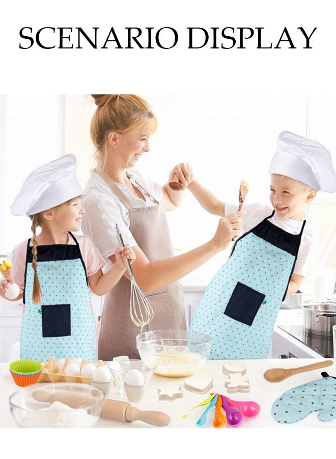 DUNISO 22 قطعة ألعاب مطبخ للأطفال، مجموعة أدوات الخبز للأطفال، ألعاب تمثيل الأدوار للأطفال مع مئزر، وخفاقة بيض، وشوبك، هدايا رائعة للأطفال من 7 إلى 14 سنة - Image 4