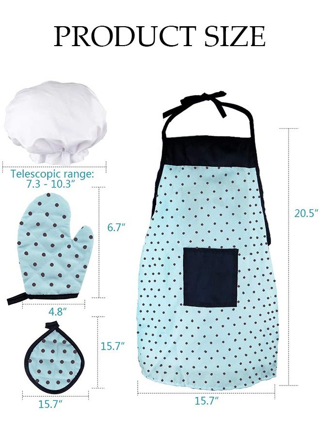 DUNISO 22 قطعة ألعاب مطبخ للأطفال، مجموعة أدوات الخبز للأطفال، ألعاب تمثيل الأدوار للأطفال مع مئزر، وخفاقة بيض، وشوبك، هدايا رائعة للأطفال من 7 إلى 14 سنة - Image 2