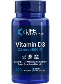 Life Extension Vitamin D3 5000 Iu 120 Softgels 125Mcg  - Image 1