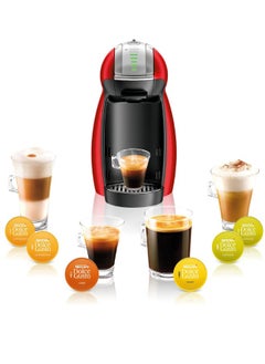 Dolce Gusto Nescafe Dolce Gusto by De'Longhi GENIO 2 Automatic Capsule Coffee Machine with Compact & Powerful up to 15 Bar Pressure, Cappuccino, Grande, Tea, Hot Chocolate & Espresso Coffee Maker EDG465.R Red  - Image 2