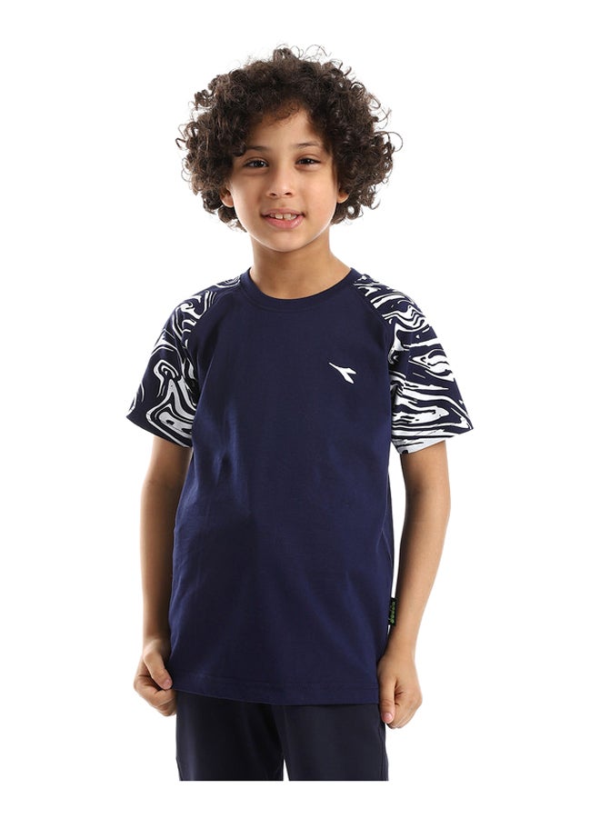 DIADORA تي شيرت قطن مطبوع للأولاد - Image 1