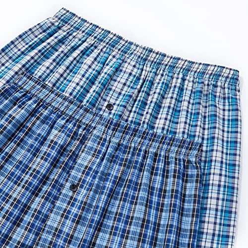 JupiterSecret Men's Underwear Woven Boxers for Men Pack Cotton Boxer Shorts Elastic Waistband - Image 4