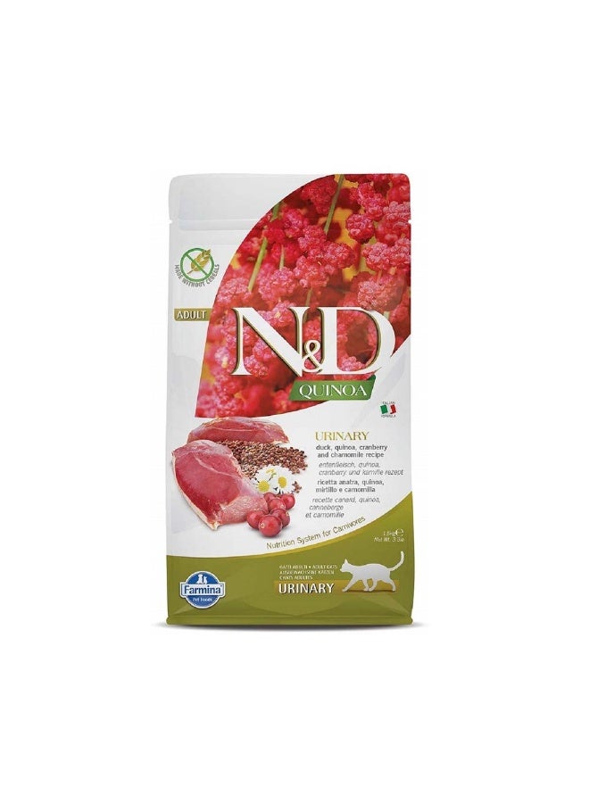 Farmina N&D Quinoa Urinary Duck Dry Cat Food - 1.5 Kg