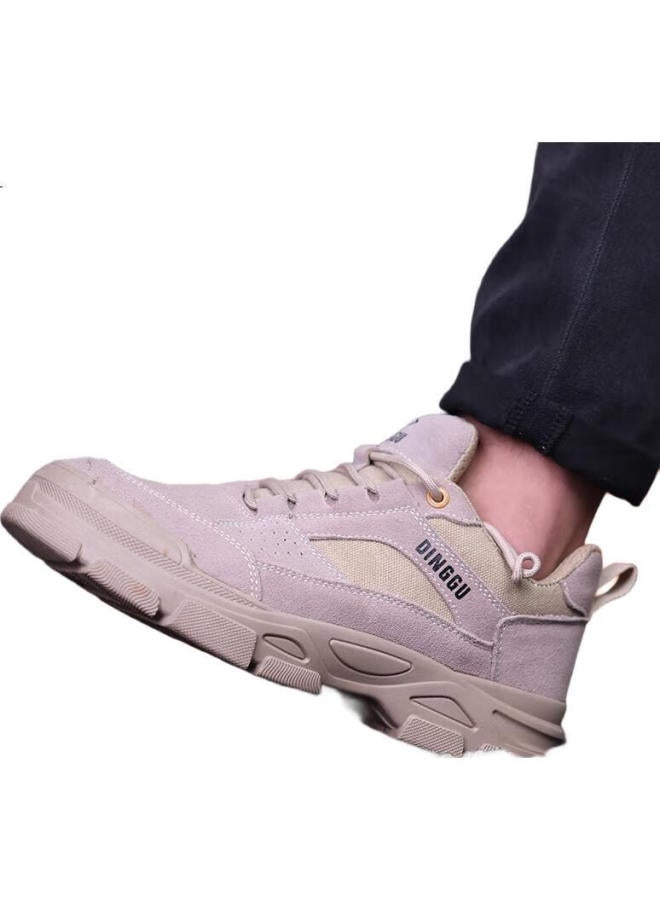 Dinggu Safety Shoes For Men, All-Season, Non-Slip, Wear-Resistant, Anti-Smashing, Anti-Puncture, Steel Toe Cap, Construction Site Work Jd1183Mhbu42 - Image 2
