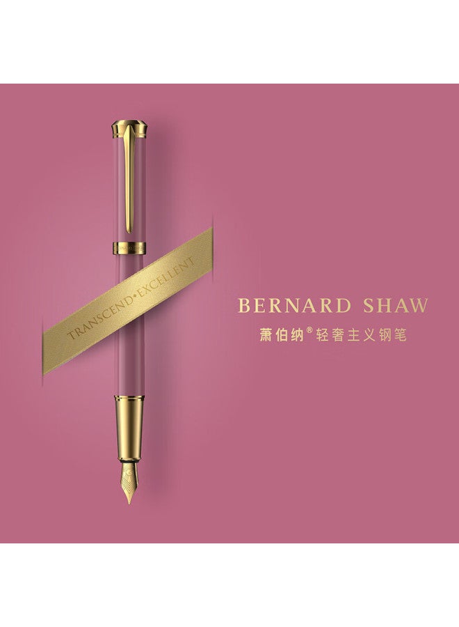 Bernard Shaw Birthday Gift For Adults Fountain Pen, High-end Luxury Austin Purple Premium Ink Gift Box Set, High-end Business Office Pe