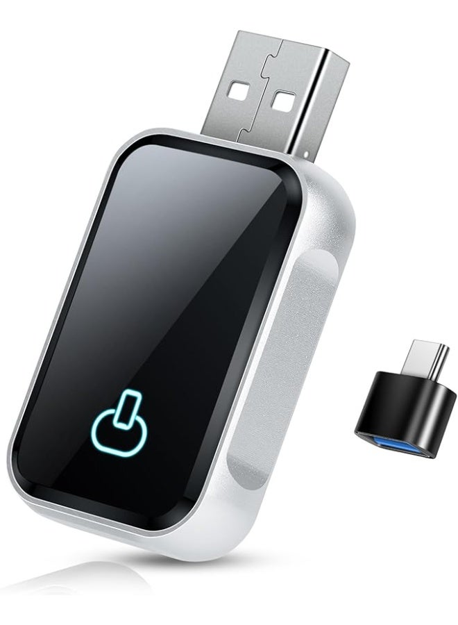 محول 2025 لاسلكي لـ Android وCarPlay 2 في 1 – يحوّل CarPlay والسيارة السلكية إلى لاسلكي، يو إس بي/تايب-سي وصّل وشغّل للسيارات المزودة بـ CarPlay السلكي - Image 1