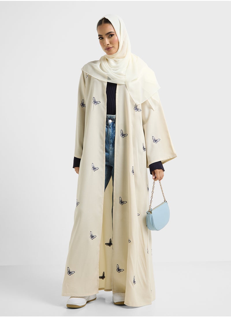 Khizana Printed Abaya With Sheila  - Image 5