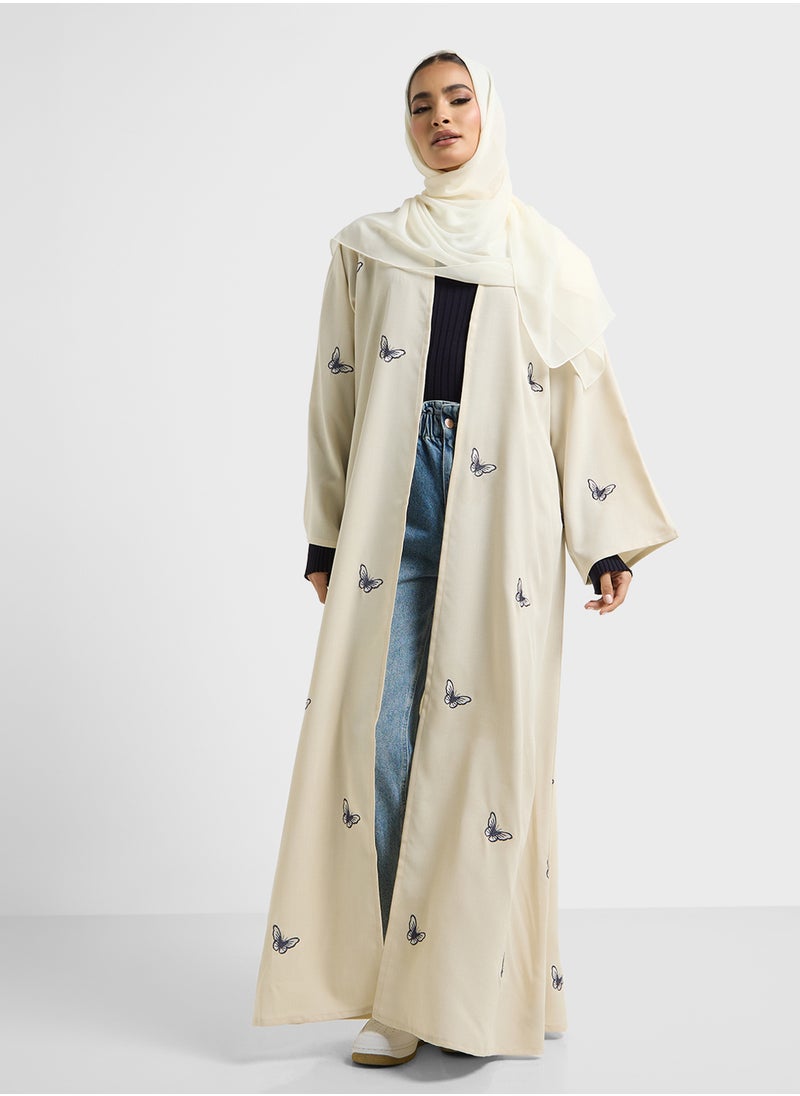 Khizana Printed Abaya With Sheila  - Image 1