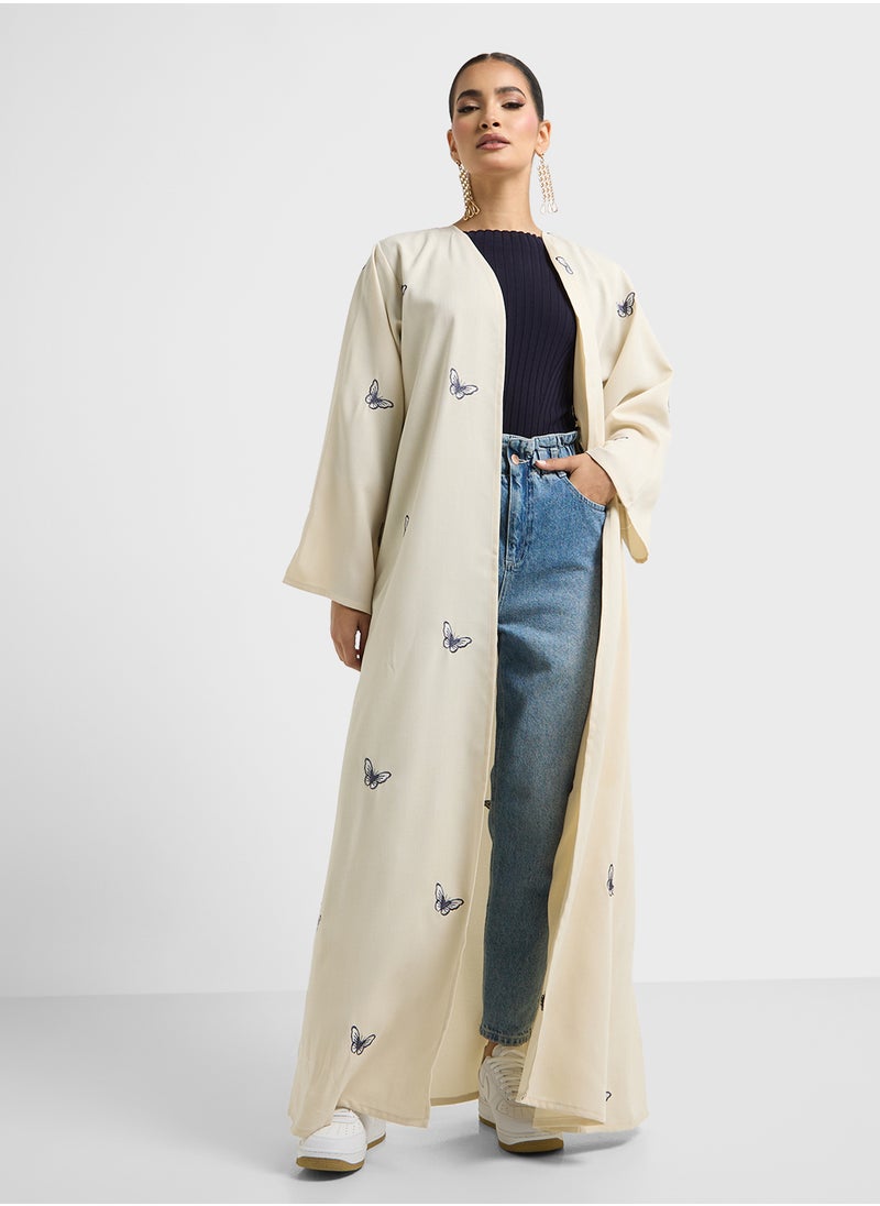 Khizana Printed Abaya With Sheila  - Image 3