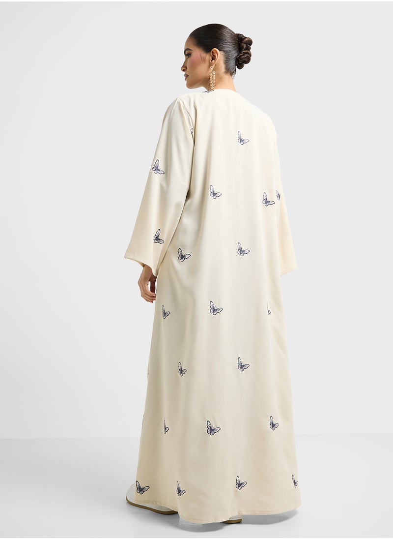 Khizana Printed Abaya With Sheila  - Image 2