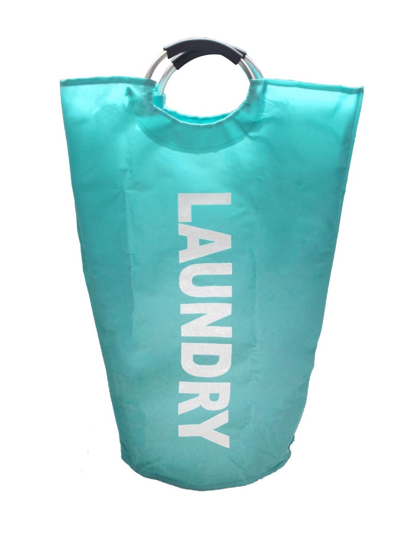 Laundry Basket, Laundry Hamper, all Cotton Storage Basket with Handles, Collapsible Laundry Hamper, Foldable Clothes Bag, Folding Washing Bin