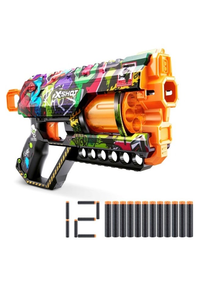 ZURU ZURU XSHOT SKINS GRIEFER (12 DARTS) GRAFFITI  - Image 1