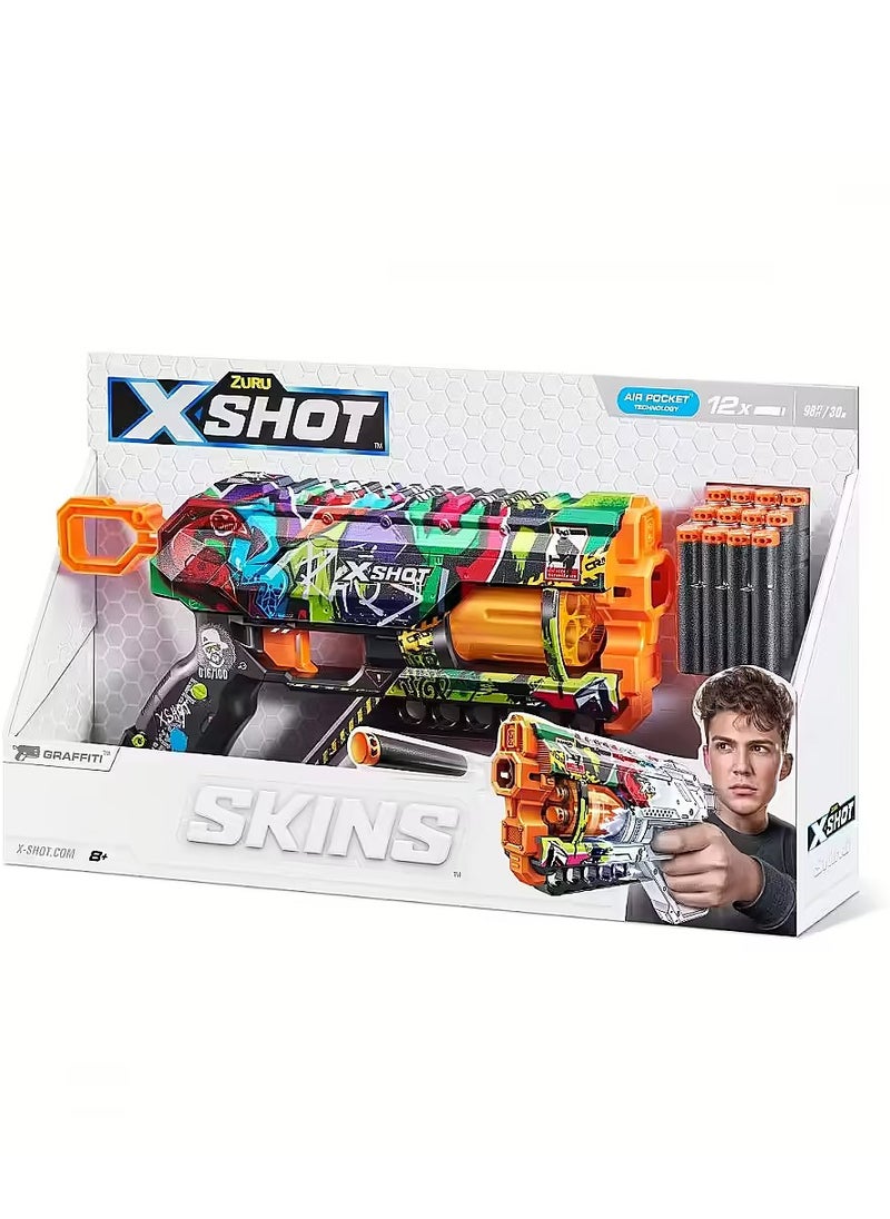 ZURU ZURU XSHOT SKINS GRIEFER (12 DARTS) GRAFFITI  - Image 2