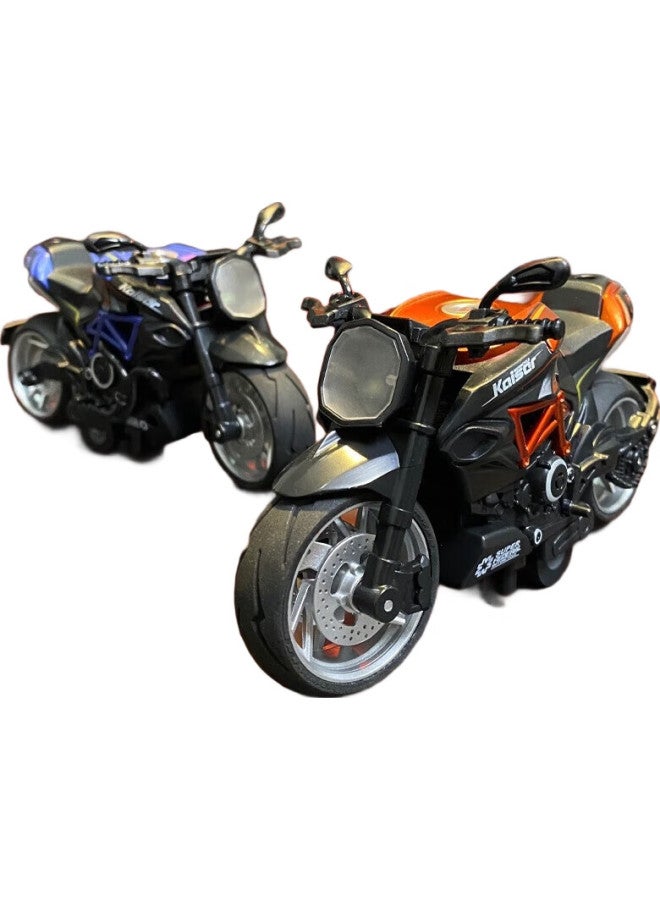 Feibei Children'S Realistic Alloy Motorcycle Model Racing Car Toy For Boys 2-3 Years Old, 7-10 Birthday Christmas Gift - Image 3