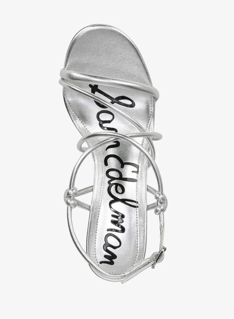 Sam Edelman SILVER Riana Strappy Heel Sandal for Women | Best Price UAE