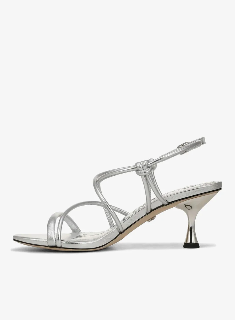 Sam Edelman SILVER Riana Strappy Heel Sandal for Women | Best Price UAE