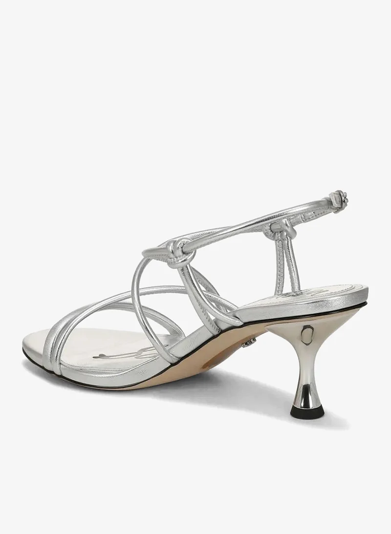 Sam Edelman SILVER Riana Strappy Heel Sandal for Women | Best Price UAE